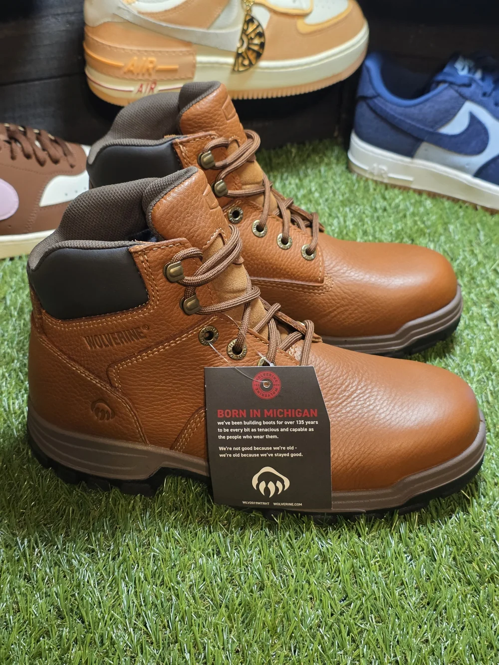 Wolverine Men's Tan Brown Work Boots